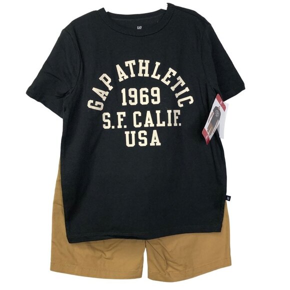 GAP Boy's 2-Piece Short Sleeve T-Shirt & Shorts Outfit‎ Set SZ 8 NWT - Picture 3 of 10